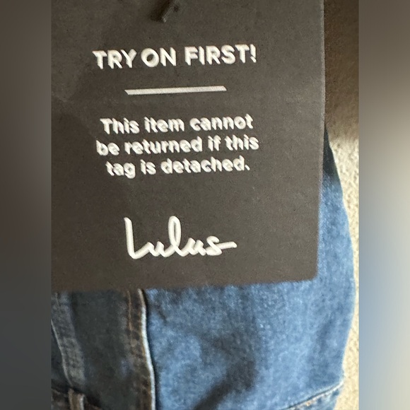 Lulus Flawless Trend Medium Wash Denim Long size medium NWT 🤠 - Picture 6 of 12